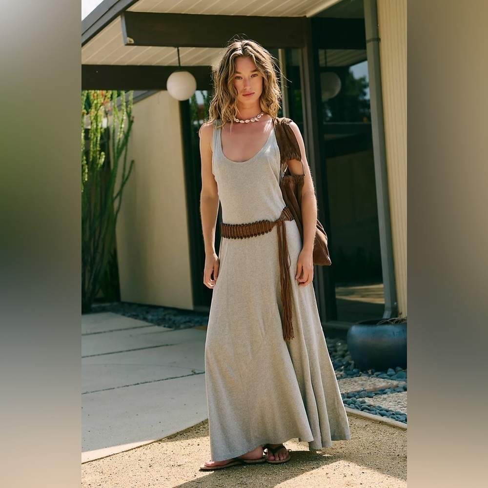 Free People Free-est Sidney Midi Dress siesta seas blue NWOT - Picture 3 of 7